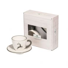 Gmundner Keramik Grauer Hirsch Espresso f�r dich Gourmet - Geschenkset