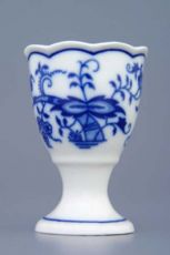 Zwiebelmuster Eierbecher ohne Standfuss 7,5 cm - Original Bohemia Porzellan aus Dubi