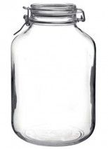 FIDO Drahtb�gelglas�wei� inkl. Verschlu� und Dichtungsring 5.0l