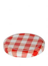 Deckel / Twist-Off 63 mm rot-wei�-kariert RTS
