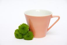 Lilien-Porzellan Daisy Kaffeetasse hoch 18 Lachsrosa