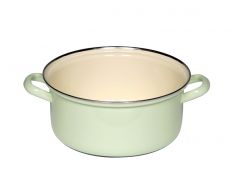 Riess Pastell Kasserolle mit Chromrand - in 7 Varianten