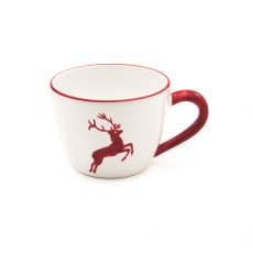 Gmundner Keramik Rubinroter Hirsch Teetasse Maxima (0,4l)