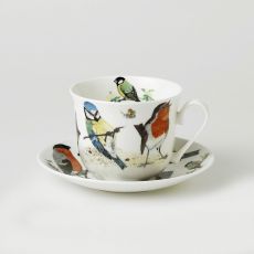 Roy Kirkham Jumbotasse + Untertasse GARDEN BIRDS