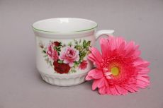 Jumbotasse Bauerntopf Rosen pink 400ml