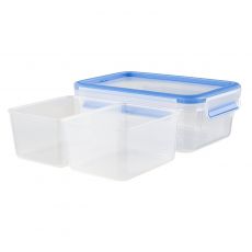 Emsa 1,0L CLIP & CLOSE Frischhaltedose  mit 2 Eins�tzen