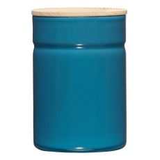 Riess Vorratsdose mit Eschenholzdeckel 525ml Silent Blue