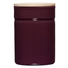 Riess Vorratsdose mit Eschenholzdeckel 525ml Dark Aubergine