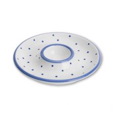 Gmundner Keramik Tupferl Blau Eierbecher glatt (� 12 cm)