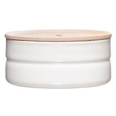 Riess Vorratsdose mit Eschenholzdeckel 615ml Pure White