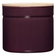 Riess Vorratsdose mit Eschenholzdeckel 1390ml Dark Aubergine