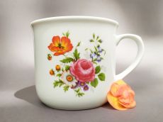 Jumbotasse Varak Mohn und Blumen 650ml