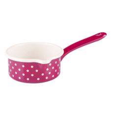 Riess P�nktchen rot Stielkasserolle mit gro�em Ausgu� 14cm