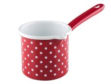 Riess P�nktchen rot Schnabeltopf mit Stiel 10cm