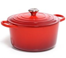 Le Creuset Br�ter rund hoch 26cm 6,3l - kirschrot