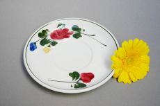 Lilienporzellan Alpenflora Untertasse f�r SCHOKOTASSE