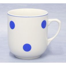 6 St�ck Kaffeebecher Trojka blaue Punkte 300ml