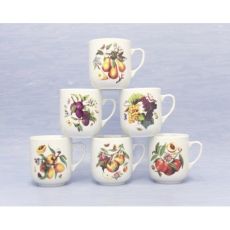 6 St�ck Kaffeebecher Trojka Obstdekor 300ml