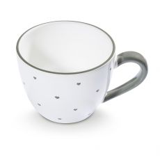 Gmundner Keramik Herzerl Grau Teetasse Maxima (0,4l)