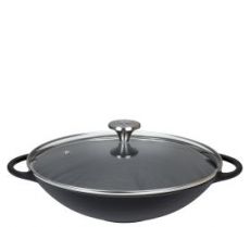 K�chenprofi  PROVENCE - Wok mit Glasdeckel, 30 cm schwarz