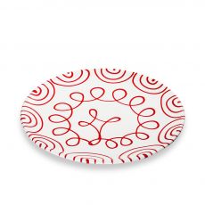 AUF BESTELLUNG  Gmundner Keramik Rotgeflammt Speiseteller Cup (� 28cm)