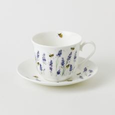 Roy Kirkham Jumbotasse + Untertasse BEES WITH LAVENDER