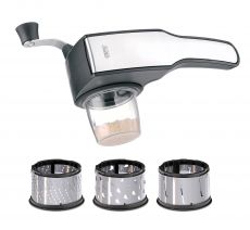 GEFU Trommelreibe Pecorino mit 3 Trommeln und Auffangbehlter