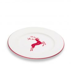 Gmundner Keramik Bordeauxroter Hirsch Dessertteller Gourmet (� 18cm)