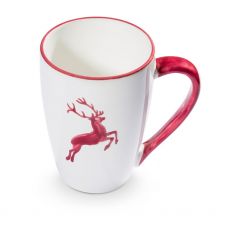 Gmundner Keramik Bordeauxroter Hirsch Fr�hst�cksbecher Supermax (0,5l)