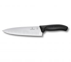 Victorinox Swiss Classic Tranchiermesser mit Kullenschliff schwarz 20 cm
