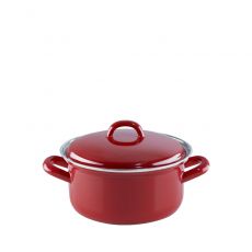 Riess Classic Ceramic Glas red Kasserolle mit Deckel - in 5 Gr��en