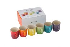 Le Creuset Rainbow Collection 6er Set Espressotassen 100ml - Geschenkset