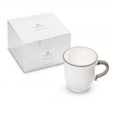 Gmundner Keramik Grauer Rand Schokotasse (0,3L) - Geschenkkarton