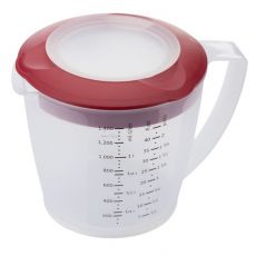 Westmark R�hrbecher mit Deckel �Helena� 1,4 l rot