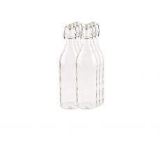 Saftflasche 12-Kant 1.0l mit B�gelverschluss - 6 St�ck