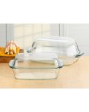Simax Kasserolle mit Deckel aus Glas 3,2l