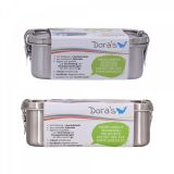 Doras Lunchbox Edelstahl mit Einlegefach 3-tlg. 500ml