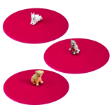 Lurch Glasdeckel Haustiere aus Silikon - Mops