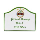 Gmundner Keramik Rapid Wien Türschild personalisiert