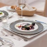 Gmundner Keramik Variation Grau Dinner f�r Zwei Set