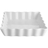 Tarteform wei� quadratisch 23x23cm