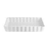 Tarteform wei� rechteckig 31x23,5cm