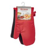 Westmark 2 Ofenhandschuhe aus Baumwolle / Neopren