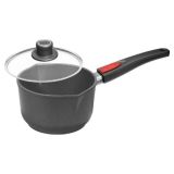 WOLL Titanium Nowo Induction Guss-Stieltopf mit Glasdeckel � 18 cm INDUKTION