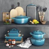 Le Creuset Brter rund 22cm 3,3l - marine