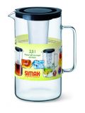 Simax Glaskrug mit Eiseinsatz 2,5L