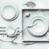 Gmundner Keramik Wei�geflammt Speiseteller Gourmet (� 27cm)