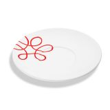 Gmundner Keramik Pur Geflammt rot Unterteller Teetasse Maxima (� 18 cm)