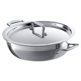 Le Creuset 3-Ply Edelstahl Profipfanne mit Deckel 30cm