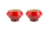 Le Creuset Suppenterrine kirschrot - 2er Set